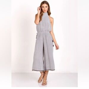 FAITHFULL THE BRAND Fleetwood Jumpsuit Maryam Print Sz Small halter